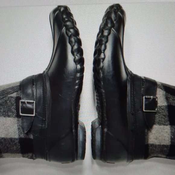 Chooka Eastlake Wool Quilted Duck Boots Waterproof Blk/Gray Duck Boots Size 10 - Picture 10 of 11